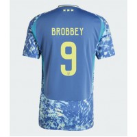 Camiseta Ajax Brian Brobbey #9 Visitante Equipación 2024-25 manga corta